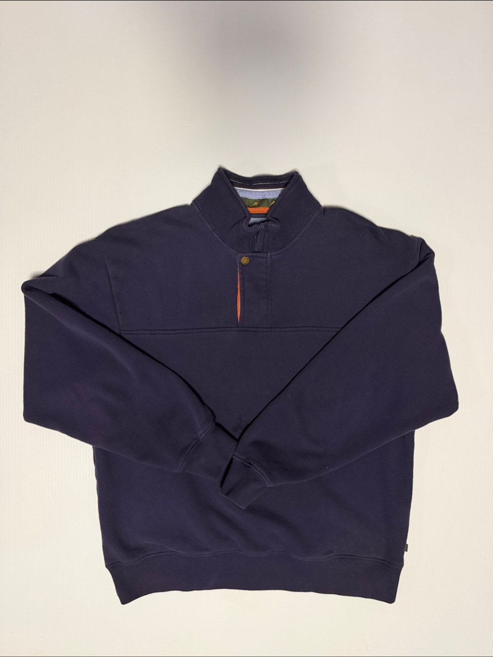 Orvis Navy Performance Pullover Jacket with Contrast Trim